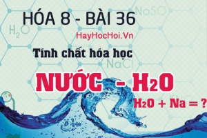 Tính chất hóa học, công thức cấu tạo của Nước H2O và bài tập - hóa 8 bài 36